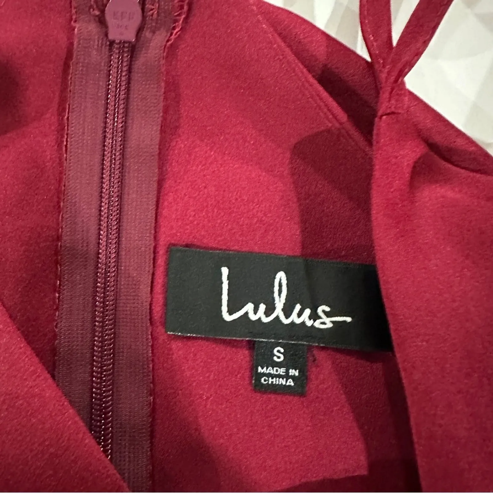 Lulu’s‎ On The Floor Fuchsia Satin Sleeveless Ruffle Mini Dress Size S - Image 7