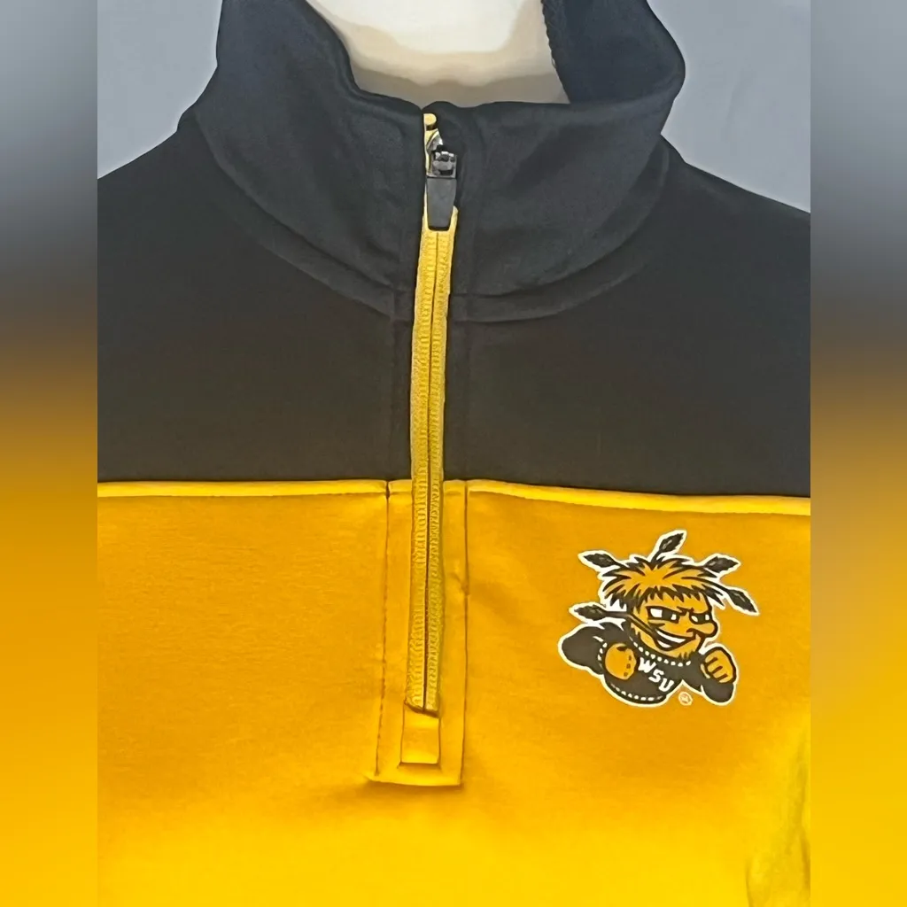 Colosseum Wichita State Shockers 1/4 Zip High Neck Women’s  Activewear Jacket - Image 2