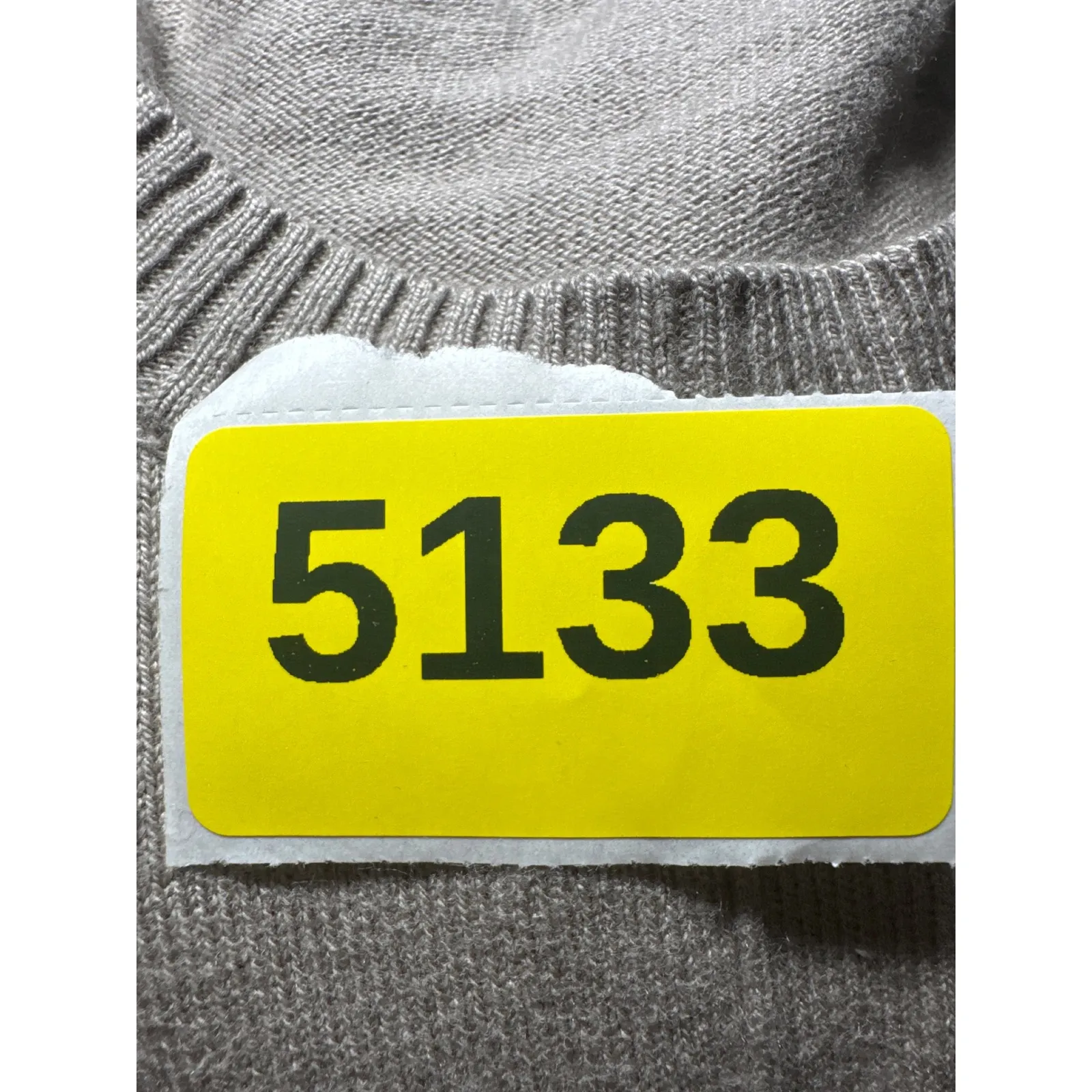 d&co Signature Women's Taupe Knit Sweater Long Sleeve Oversized V - Image 10