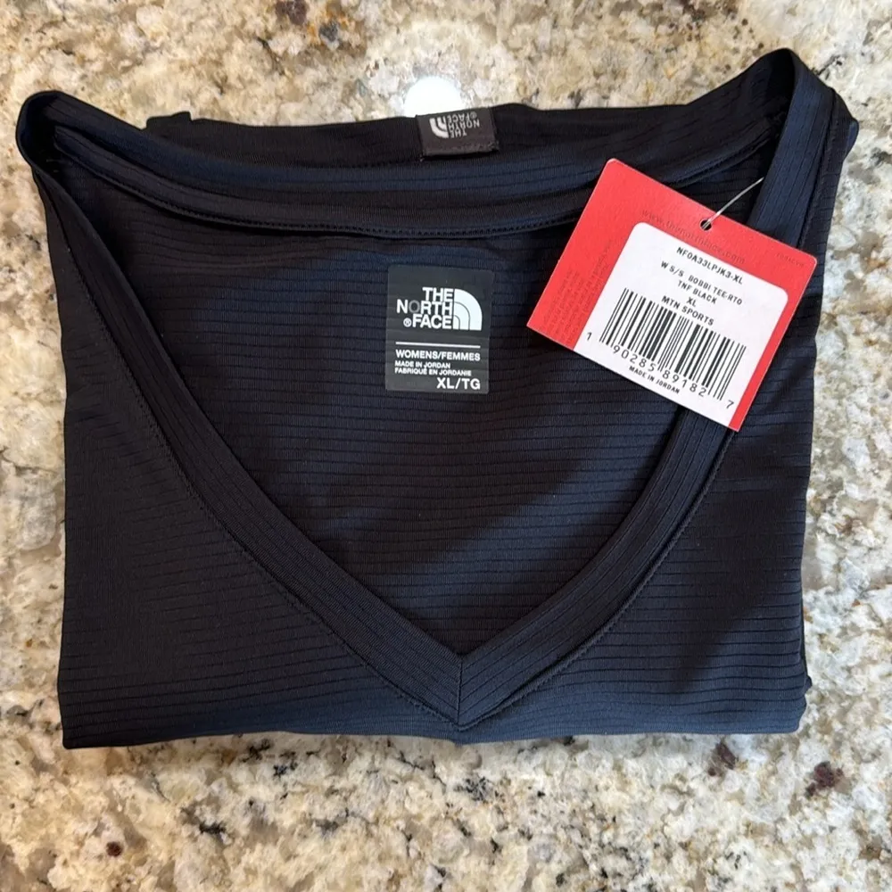 NORTH FACE Women’s Black Bobbi Tee Short Sleeve size XL - Image 7