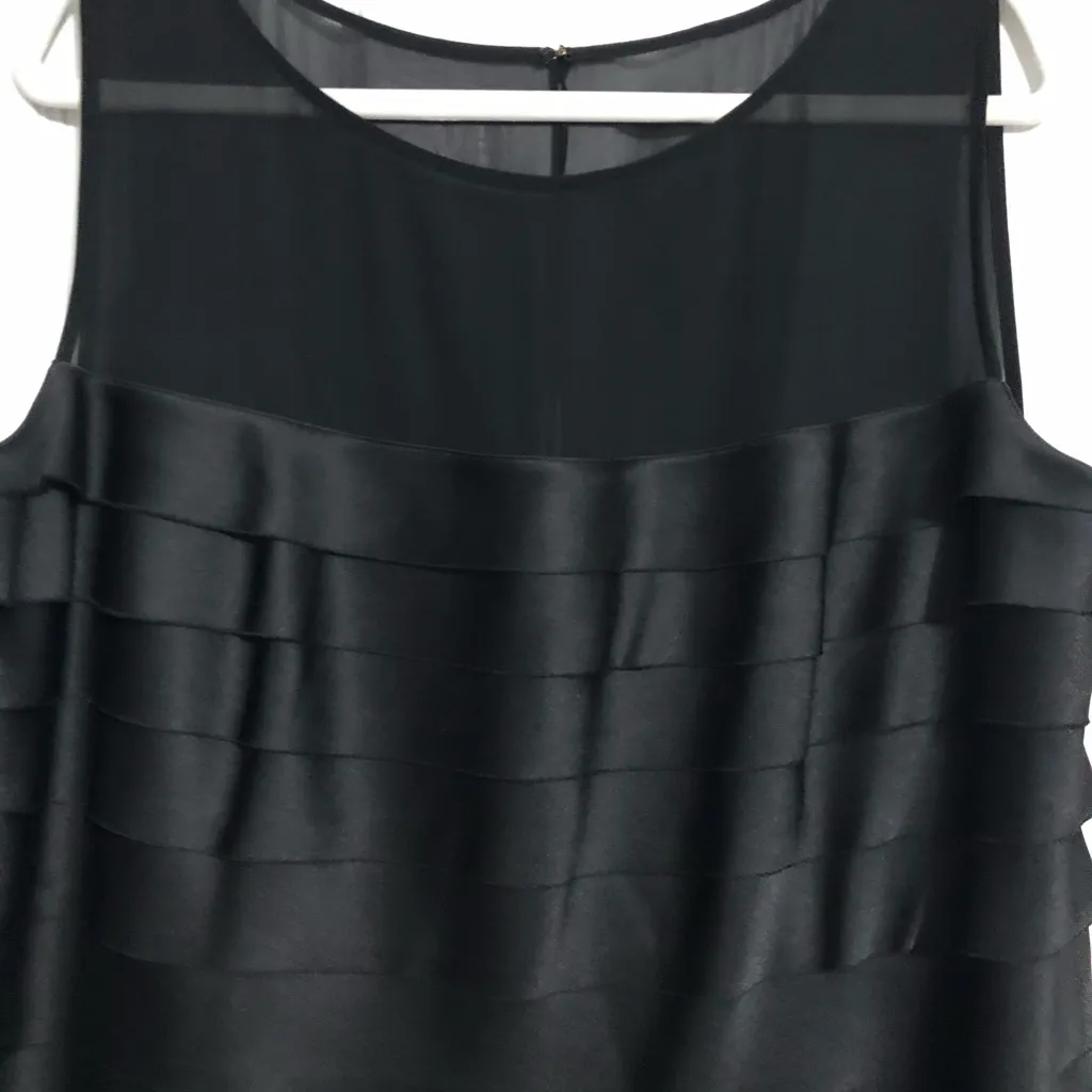 Jones Wear Dress Black Layered sheer top Dress women’s plus 18W elegant classic - Image 2