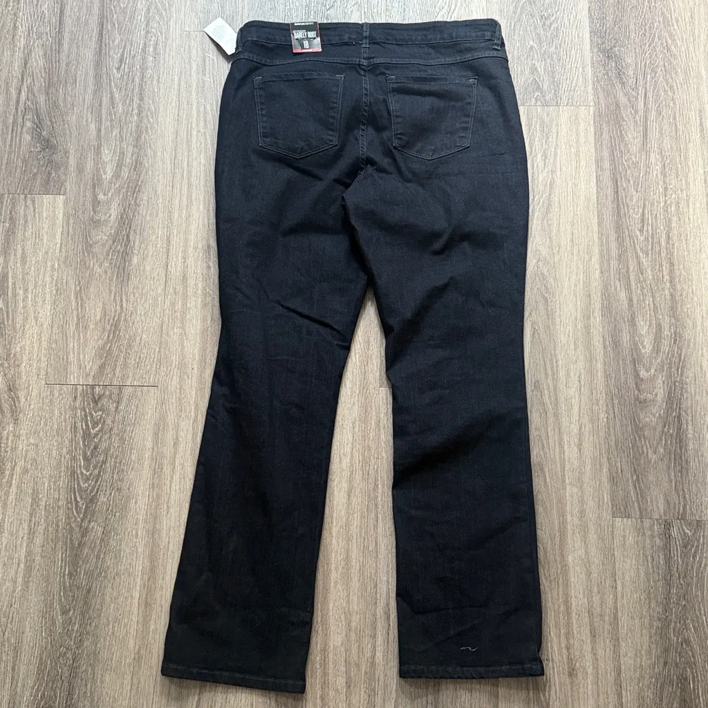 Avenue denim Women's Indigo Boot Cut Jeans Barely Boot 18 - Image 2