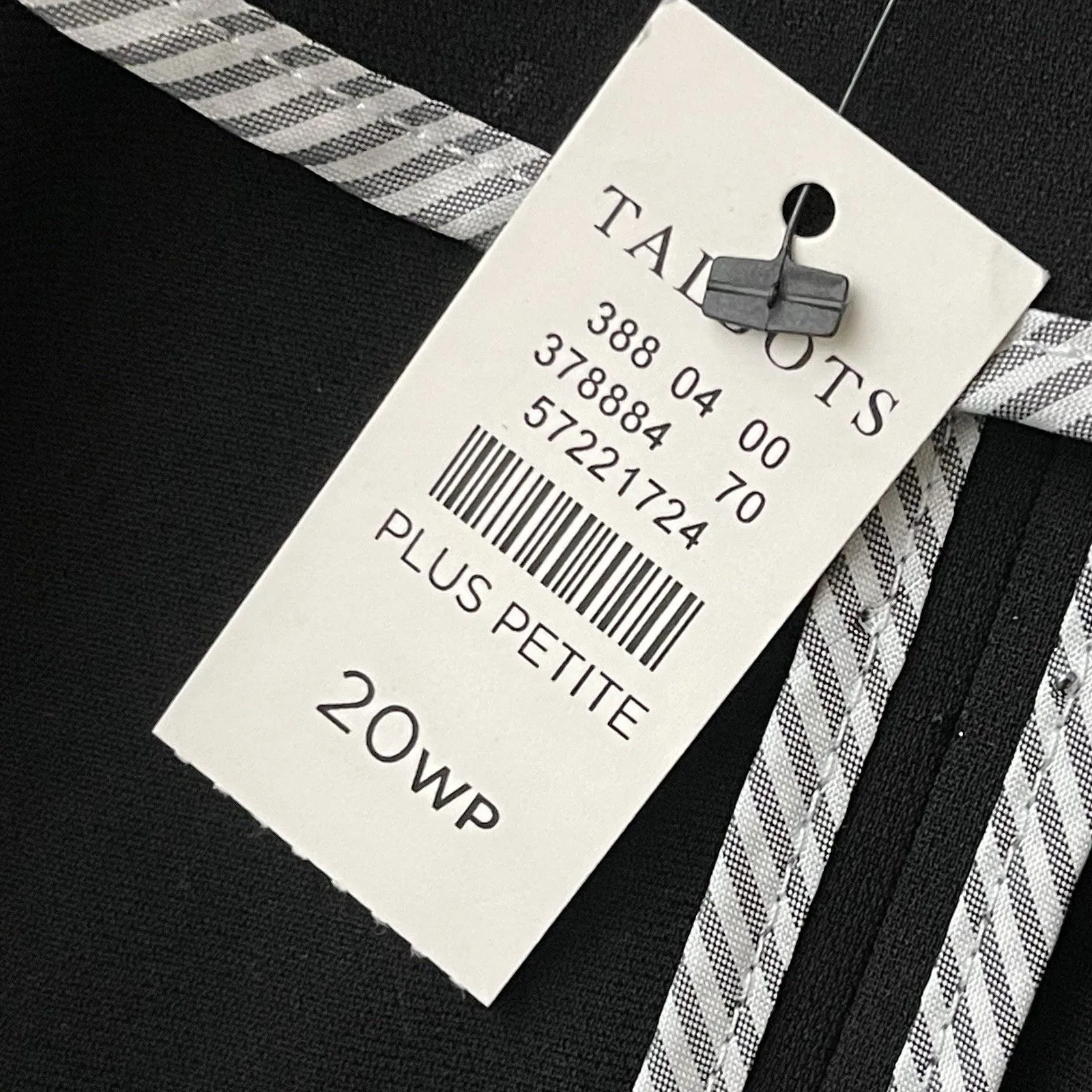 TALBOTS Single Button Blazer Plus Size 20W Petite 20WP Black NEW Career Work - Image 7