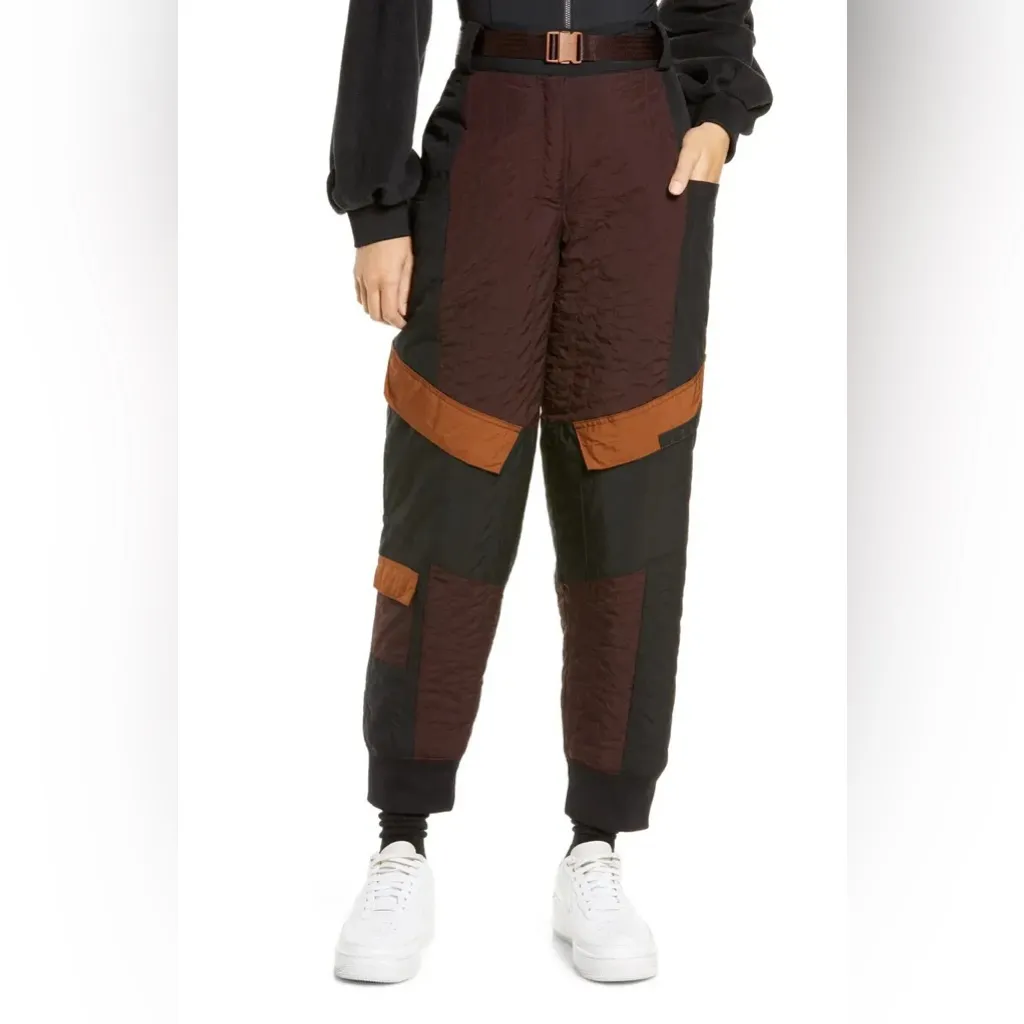 Jordan Cozy Girl Womens Fleece Natural Black Tan Maroon Pants MEDIUM Ski - Image 3