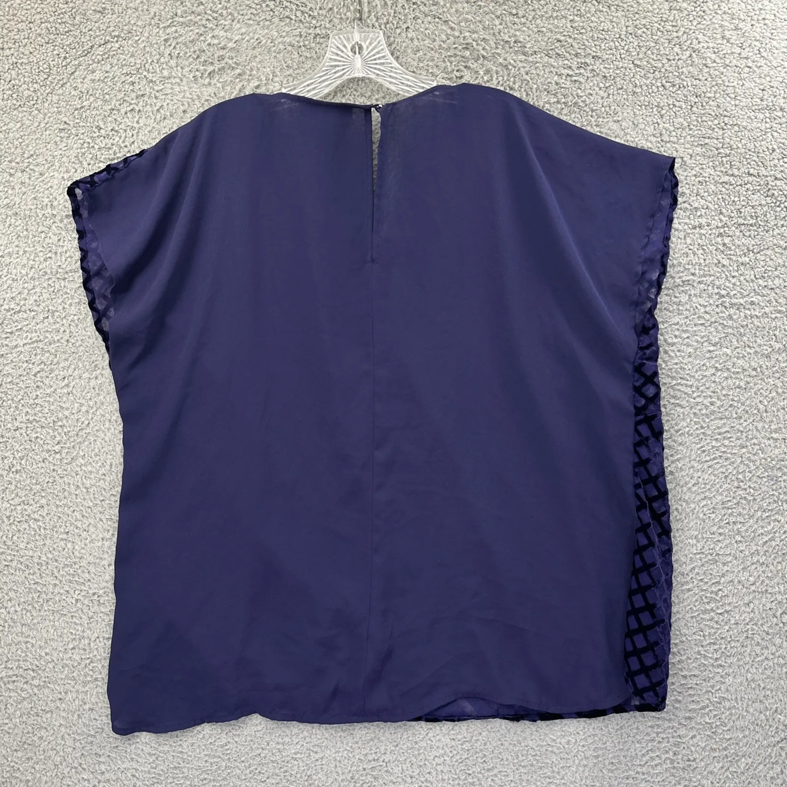 Lane Bryant Sheer Burnout Velvet Top Whimisigoth Gothic Romantic Vamp Size 18/20 - Image 3