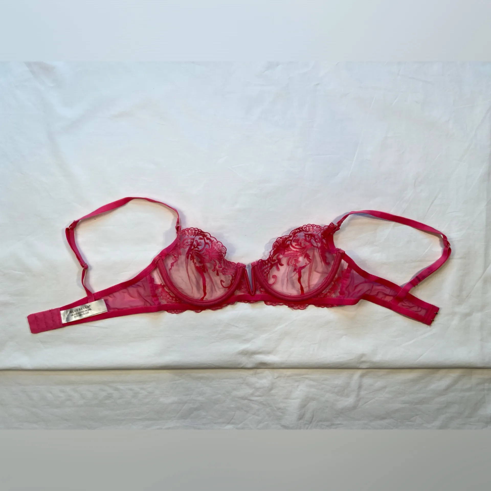 Bluebella Hot‎ Pink Bra, Lace, Size 32D - Image 3