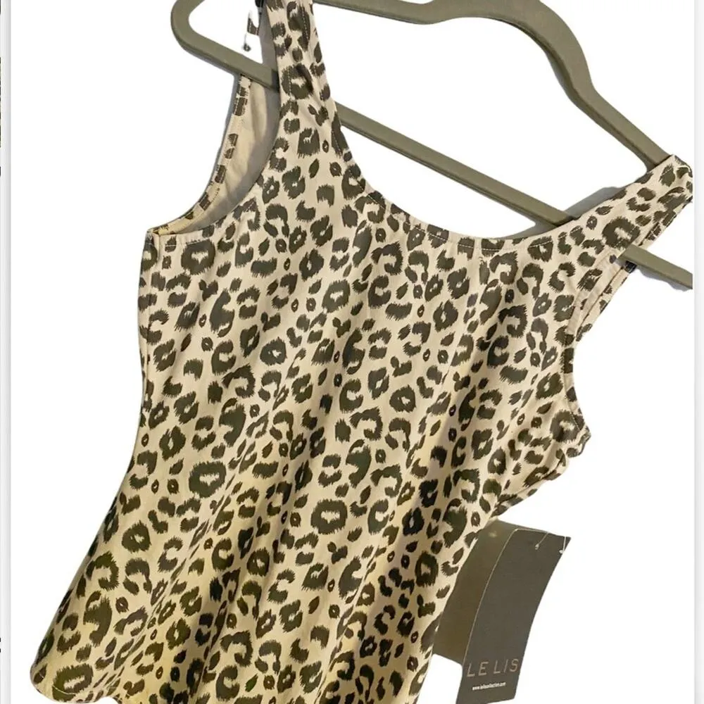 Le Lis Leopard Print Bodysuit Sz S NWT - Image 6