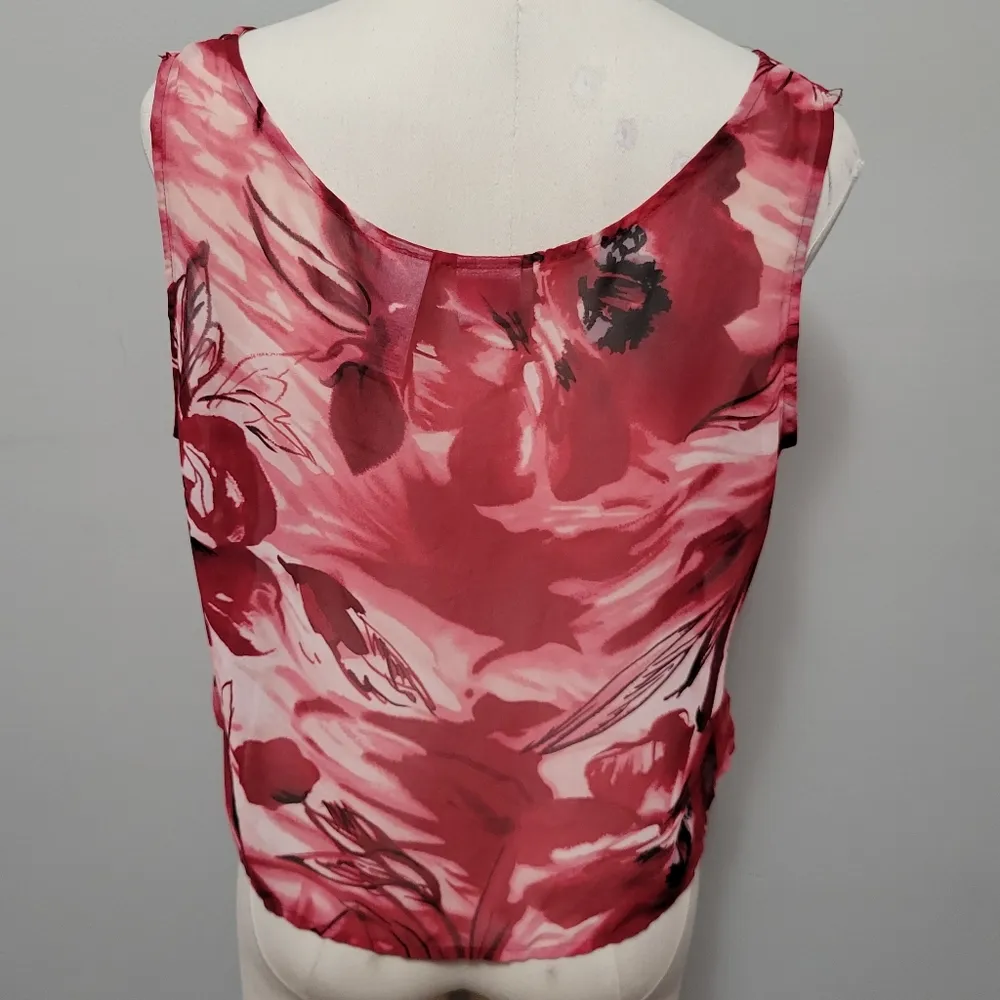 Emma James sheer watercolor floral camisole size 16p - Image 4
