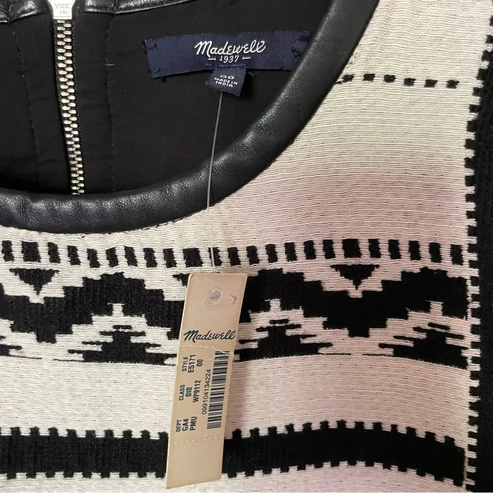 Madewell Oversized Western Retro Grunge Aztec Print Mini Dress Size XS - Image 11