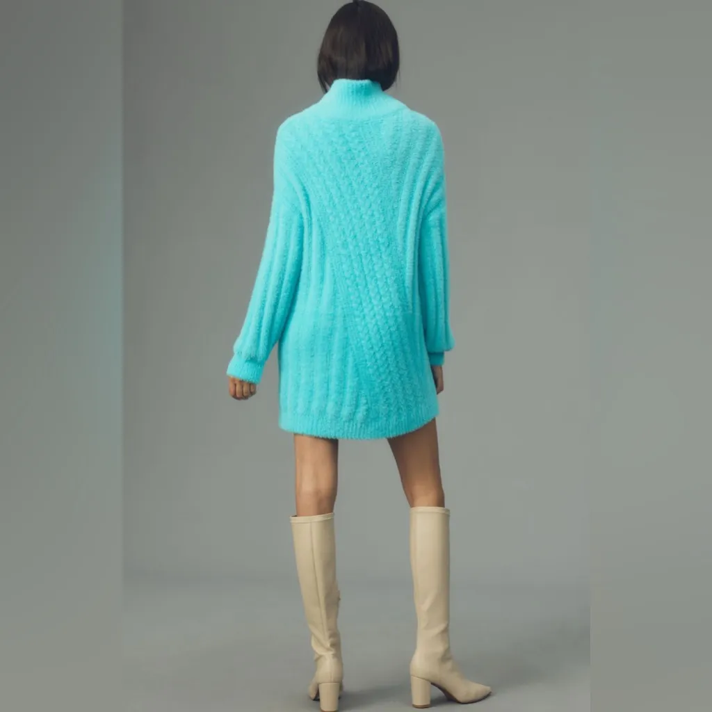 Anthropologie Cable Tunic Sweater Mini Dress NWT - Image 12