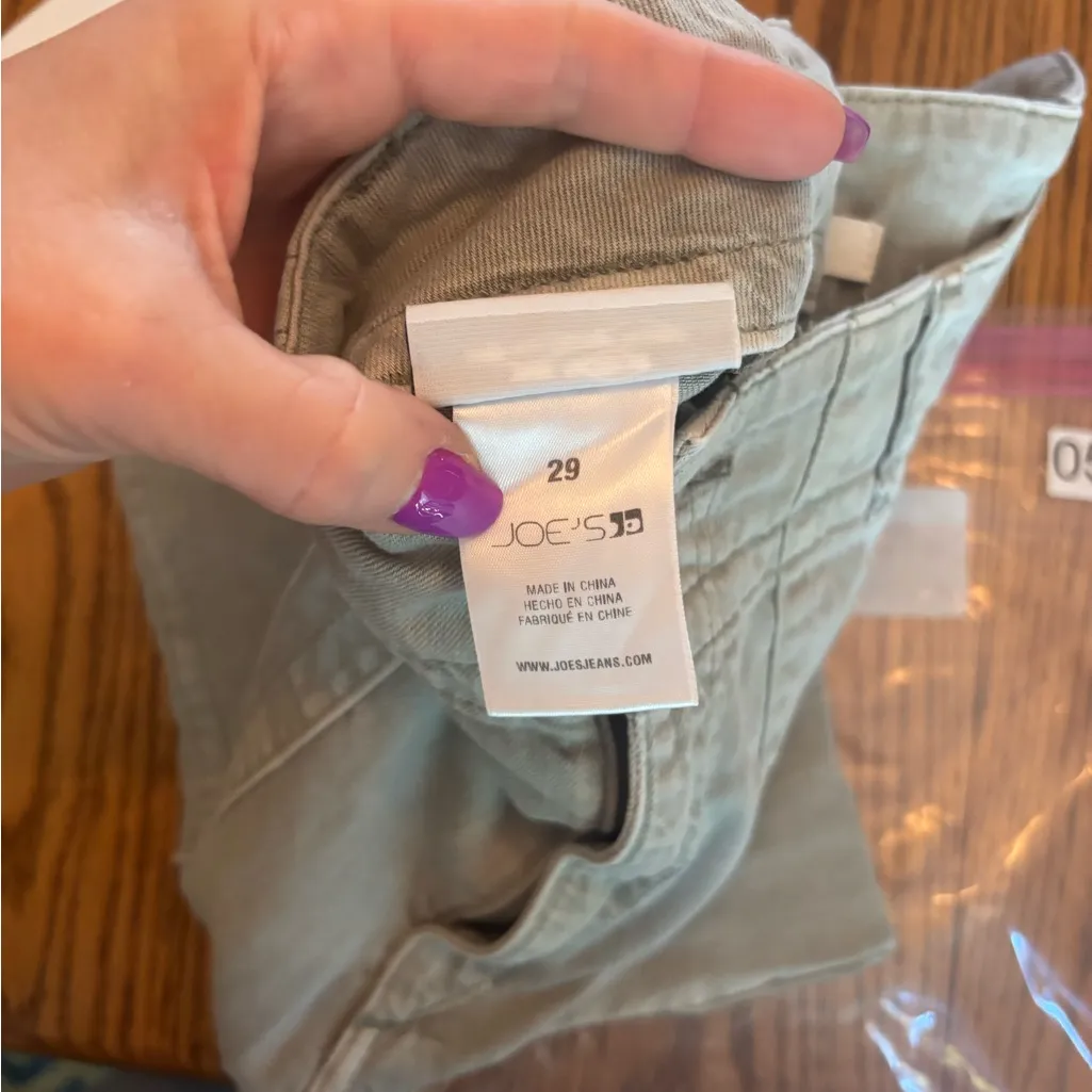 Joes The Honor High Rise Vintage Straight Leg Cotton Lyocell Green Pants size 29 - Image 10