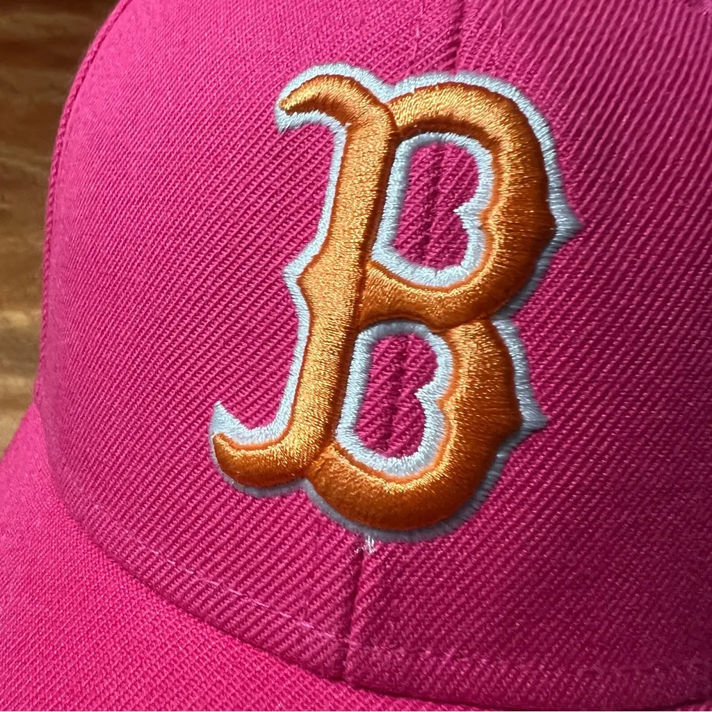 Boston Red Sox ‘47 MVP Pink Orange Baseball Cap 2007 World Series New - Image 9