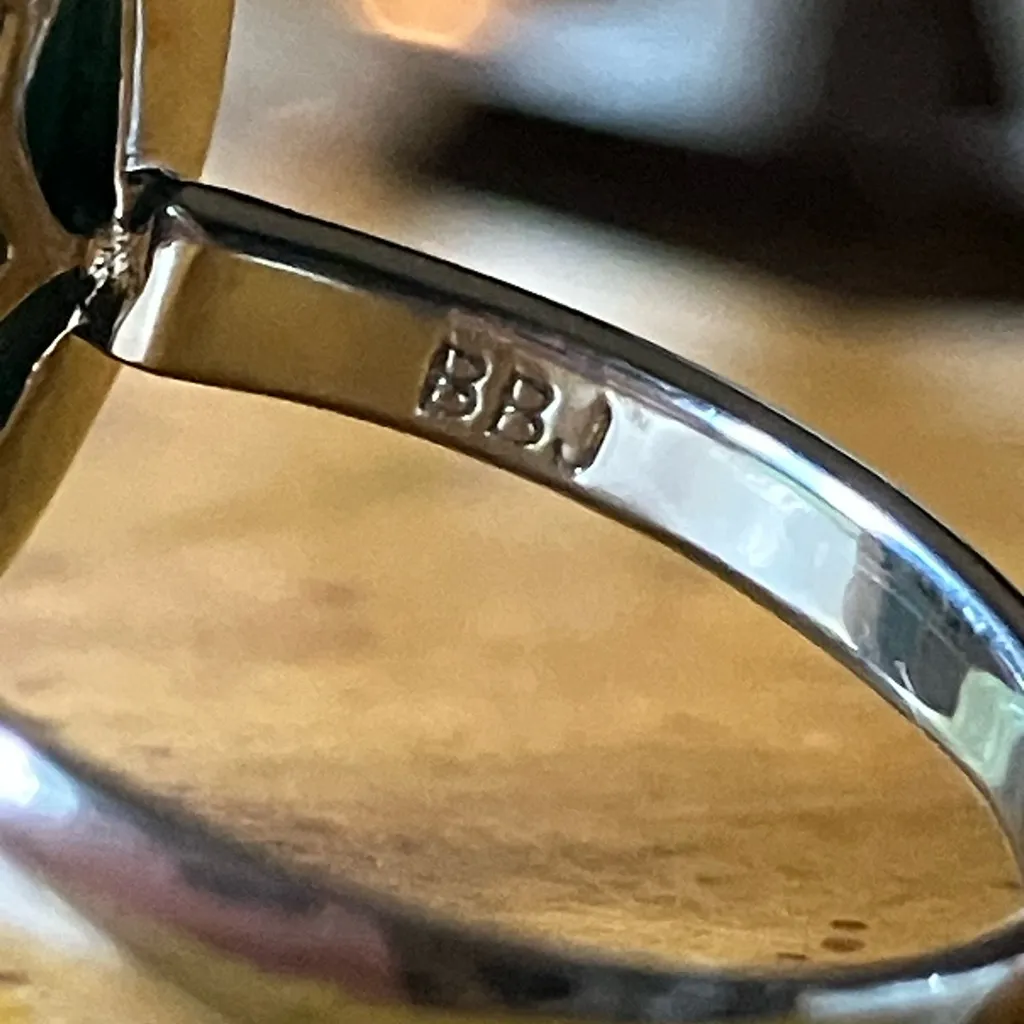 Russian Amazonite Sterling Silver Ring Size 5.75 Blue - Image 7