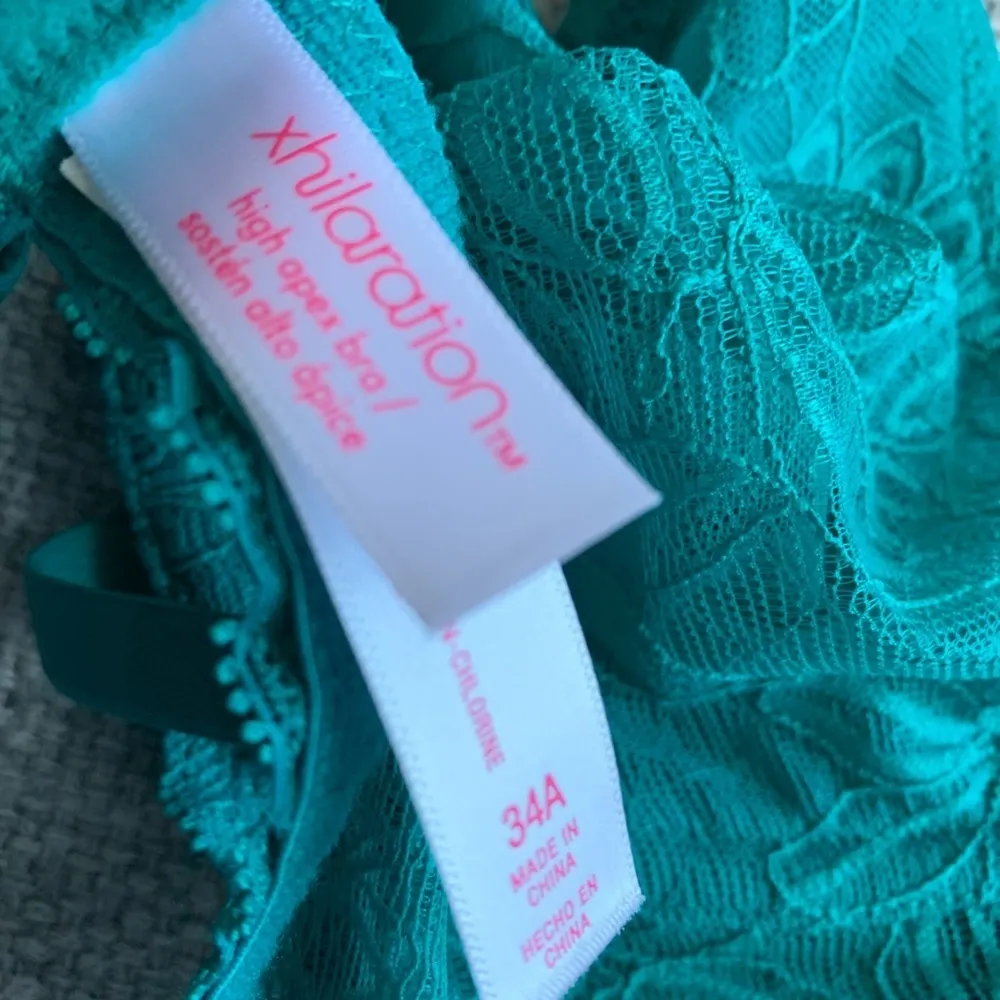 Xhilaration NWT  Green Lace Underwired Bralette 34A - Image 4
