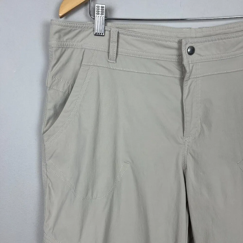 Eddie Bauer Pants Womens 14 Tall Beige Travex Hiking Outdoor Gorpcore Travel 14T - Image 15
