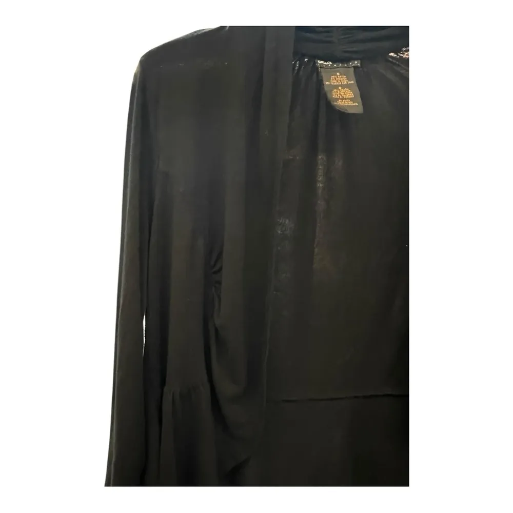 Grace Elements Black Open Front Cardigan Sweater - Image 2