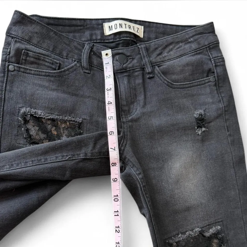 Sequin Patch Jeans‎ Black Size undefined - Image 15