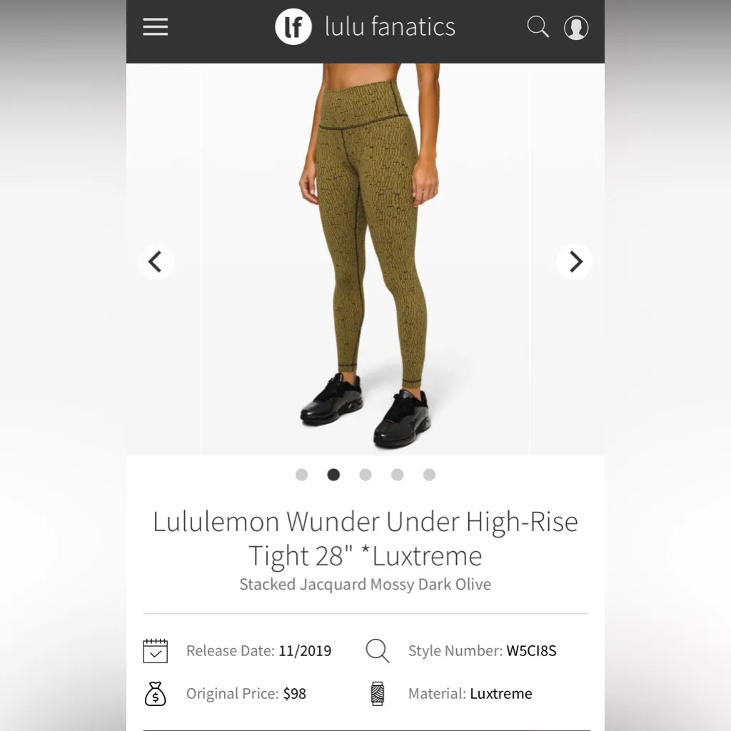 Lululemon Wunder Under High-Rise Tight 28" Luxtreme - Image 6