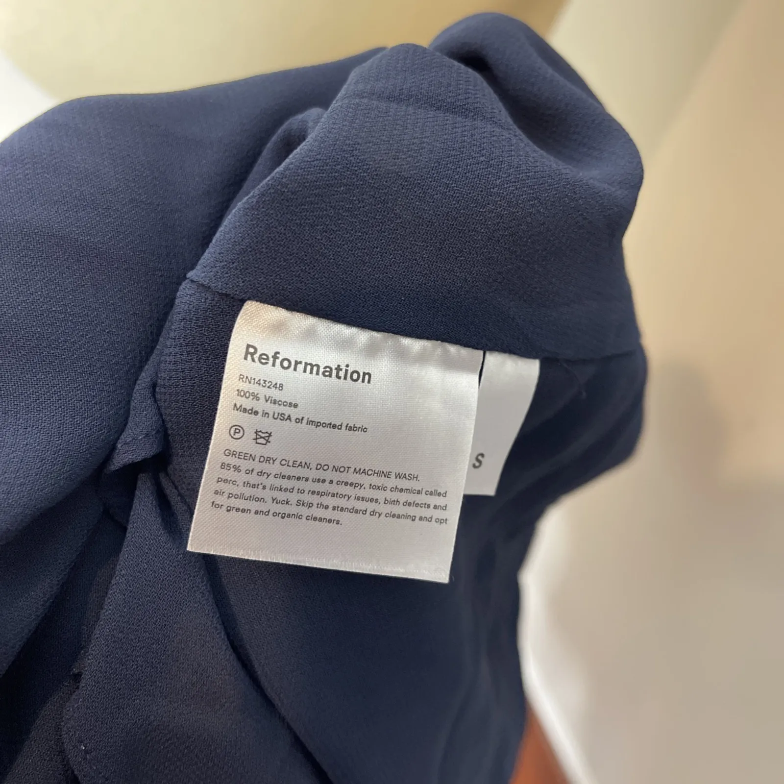 Reformation Mulberry Wrap‎ Dress in Mademoiselle Blue Floral Small - Image 10