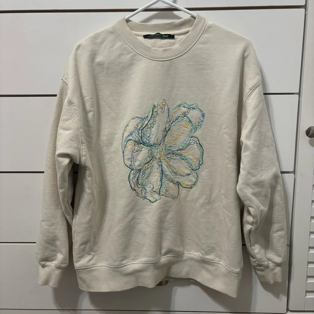 Andersson Bell Embroidered Floral Crewneck - Image 2