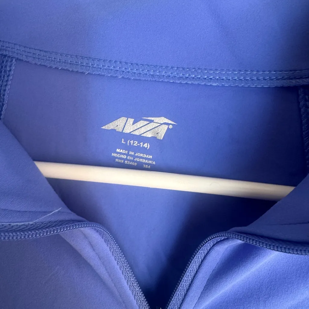 Avia  Vibrant Blue Full Zip Jacket Pockets Size Large NWT - Image 4