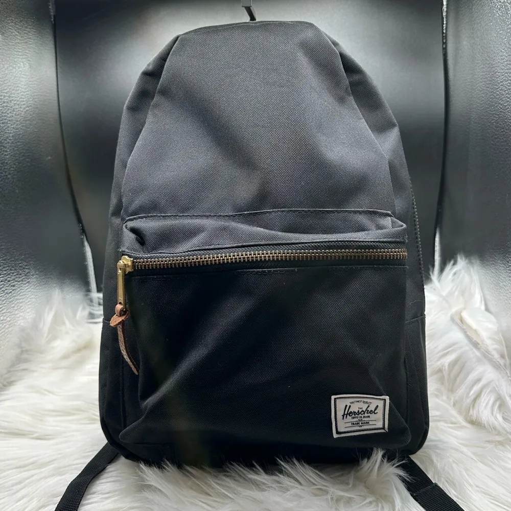 Herschel Mini Black Canvas Backpack 14” - Image 2