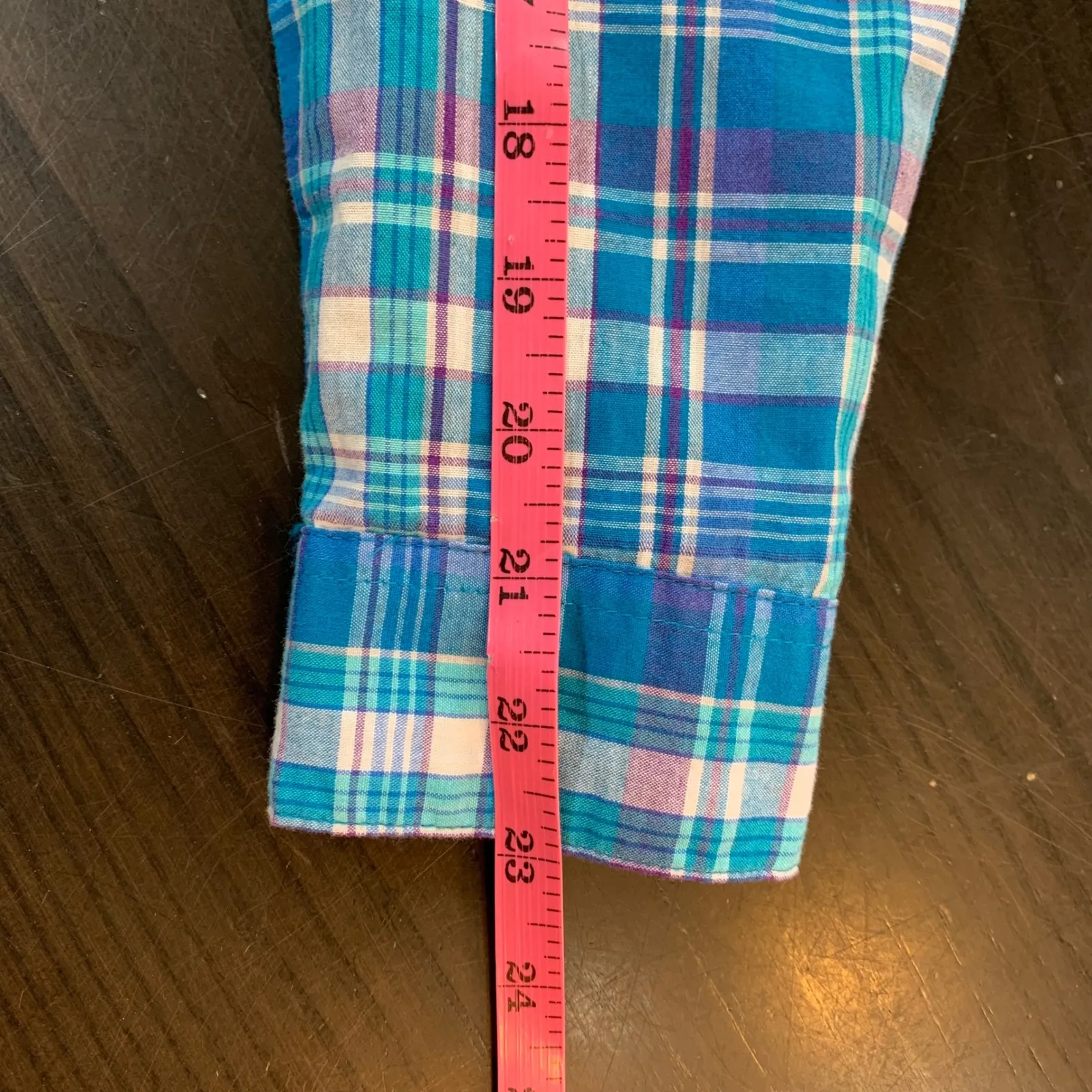 OP Vintage Plaid Button Up Shirt Y2K Skater‎ Girl Womens Small Retro Grunge Blue - Image 11