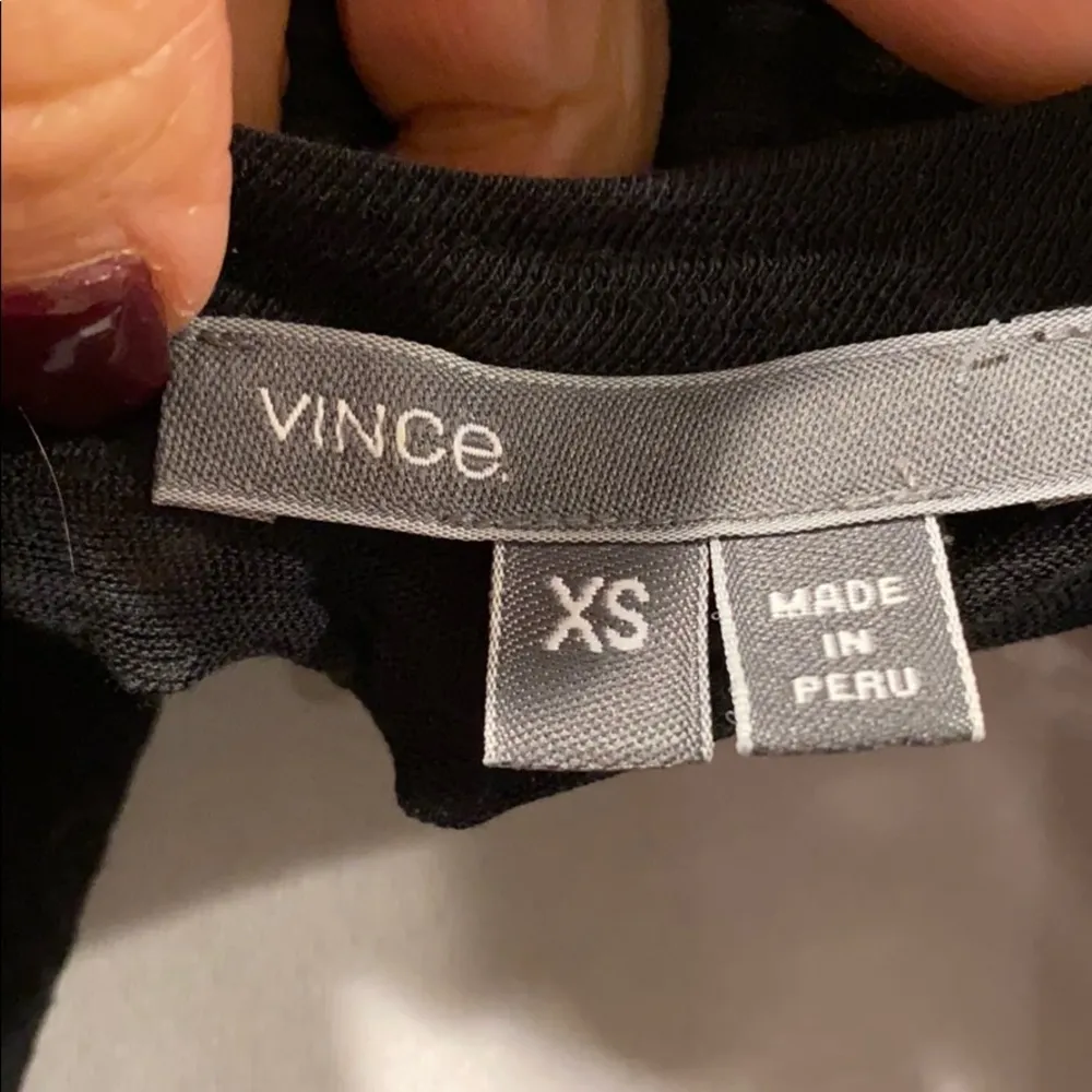 Vince Navy White Colorblock Long Sleeve Tee - Image 6