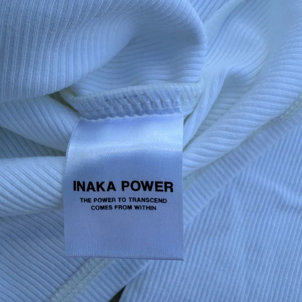 Inaka Basic Ribbed LS White Small  NWT IN PACKAGE - Image 8