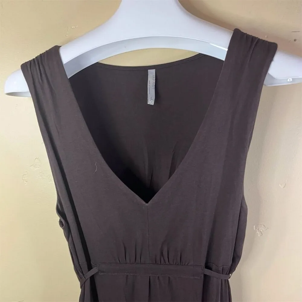 Old Navy Women's Black Sleeveless Maxi Dress Size Large V-Neck Long Classic Work - Image 2