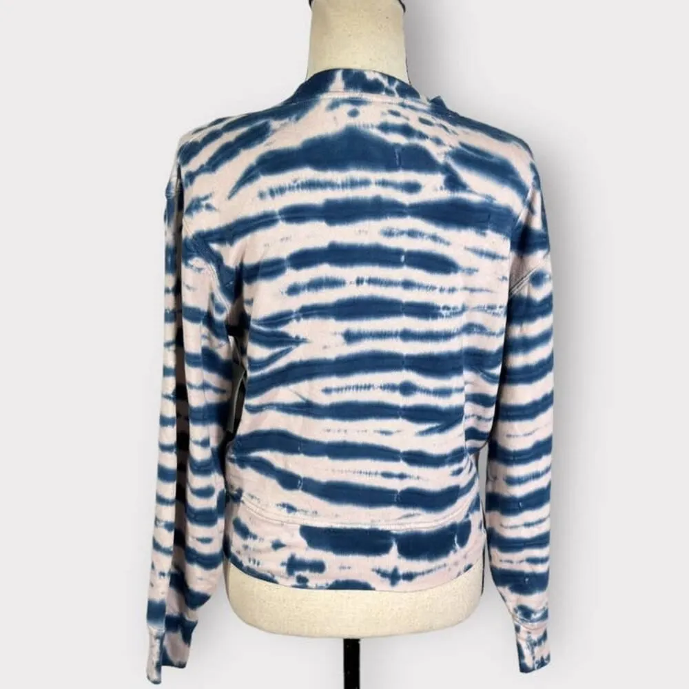 Rails Ramona Pullover Sweater Women's XXS Striped Tie Dye Indigo Long Sleeve - Image 5