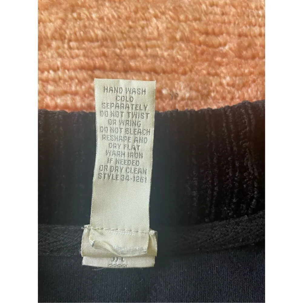 J JILL WOMENS BLACK WIDE WHALE CHENILLE CORDUROY CASUAL JACKET SIZE S - Image 3