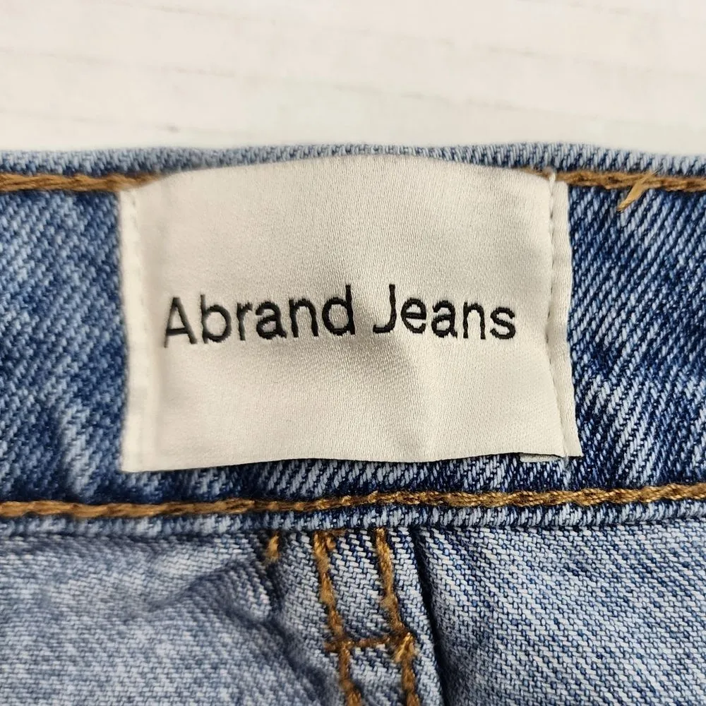 Abrand 99 LOW DENIM MAXI SKIRT SYLVIE Jean Skirt Light Wash Blue Denim Size 29 - Image 11