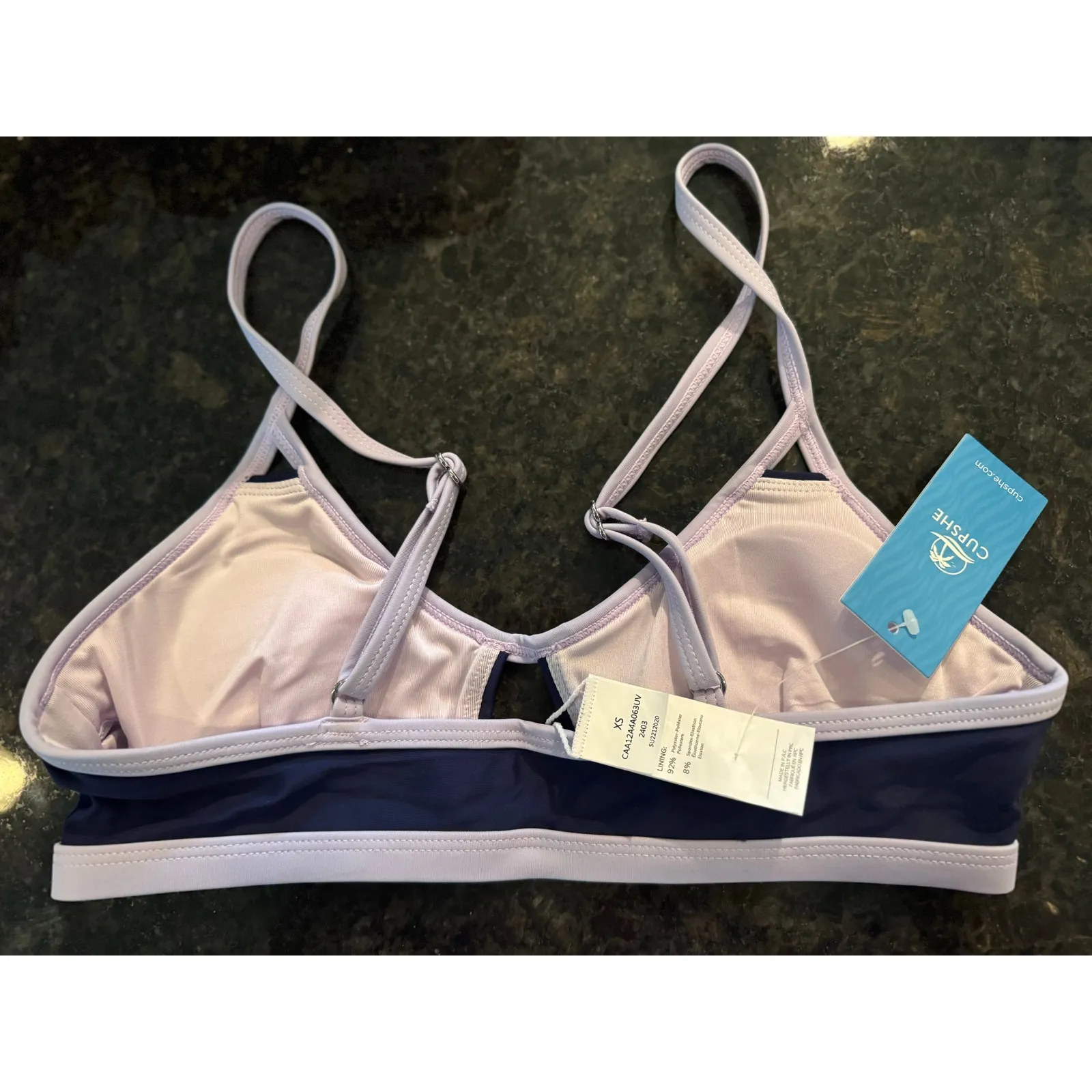 Cupshe  NWT purple bikini top‎ only - Image 2