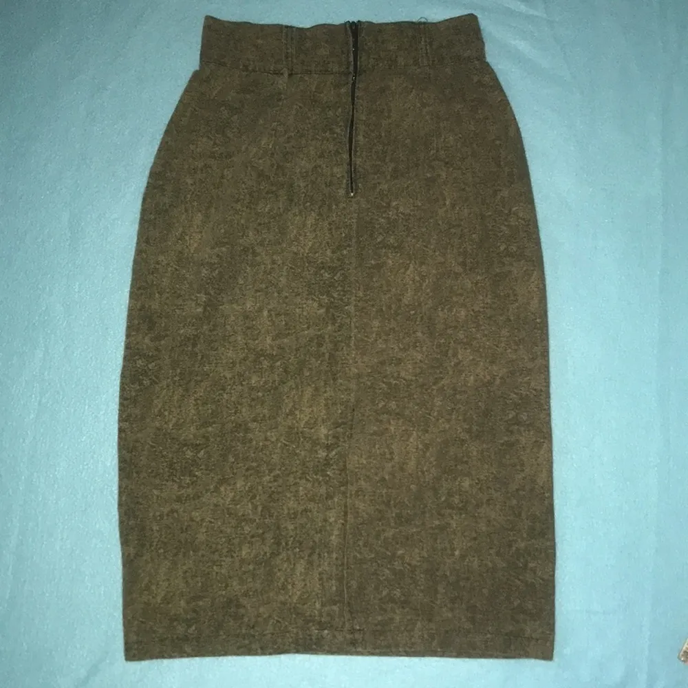 UNBRANDED vintage cotton skirt with pockets back bottom slit made in USA size M Size M - Image 2