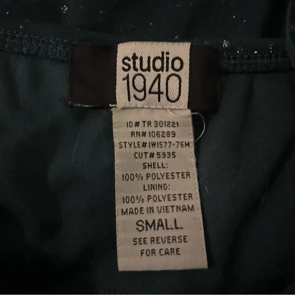 Studio 1940 vintage Y2K blue asymmetrical top - Image 10