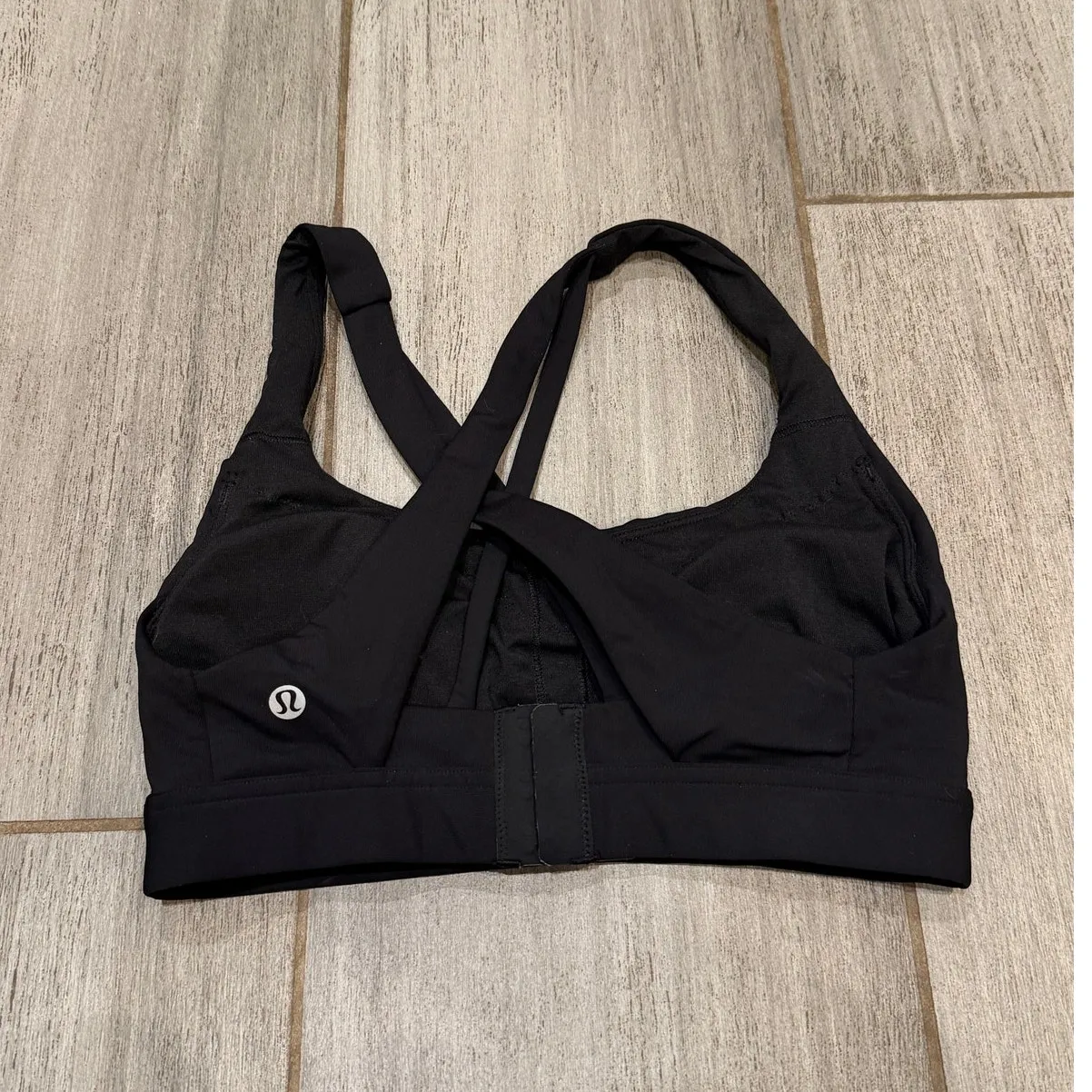 Lululemon Stash It All Bra Women 6 C/D Black High Impact Training Gymwear Sporty - Image 5