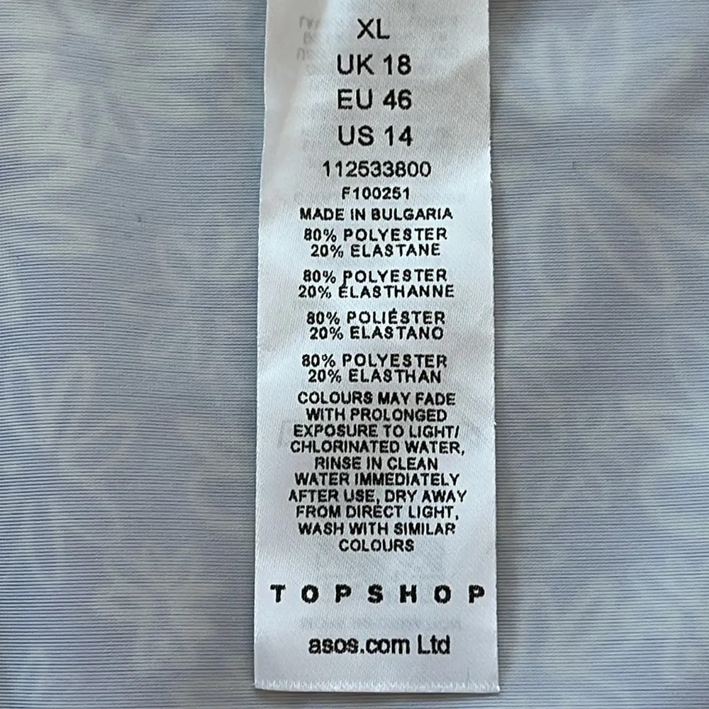 Topshop | Floral Purple/Off-White Wrap Skirt sz 14 - Image 4