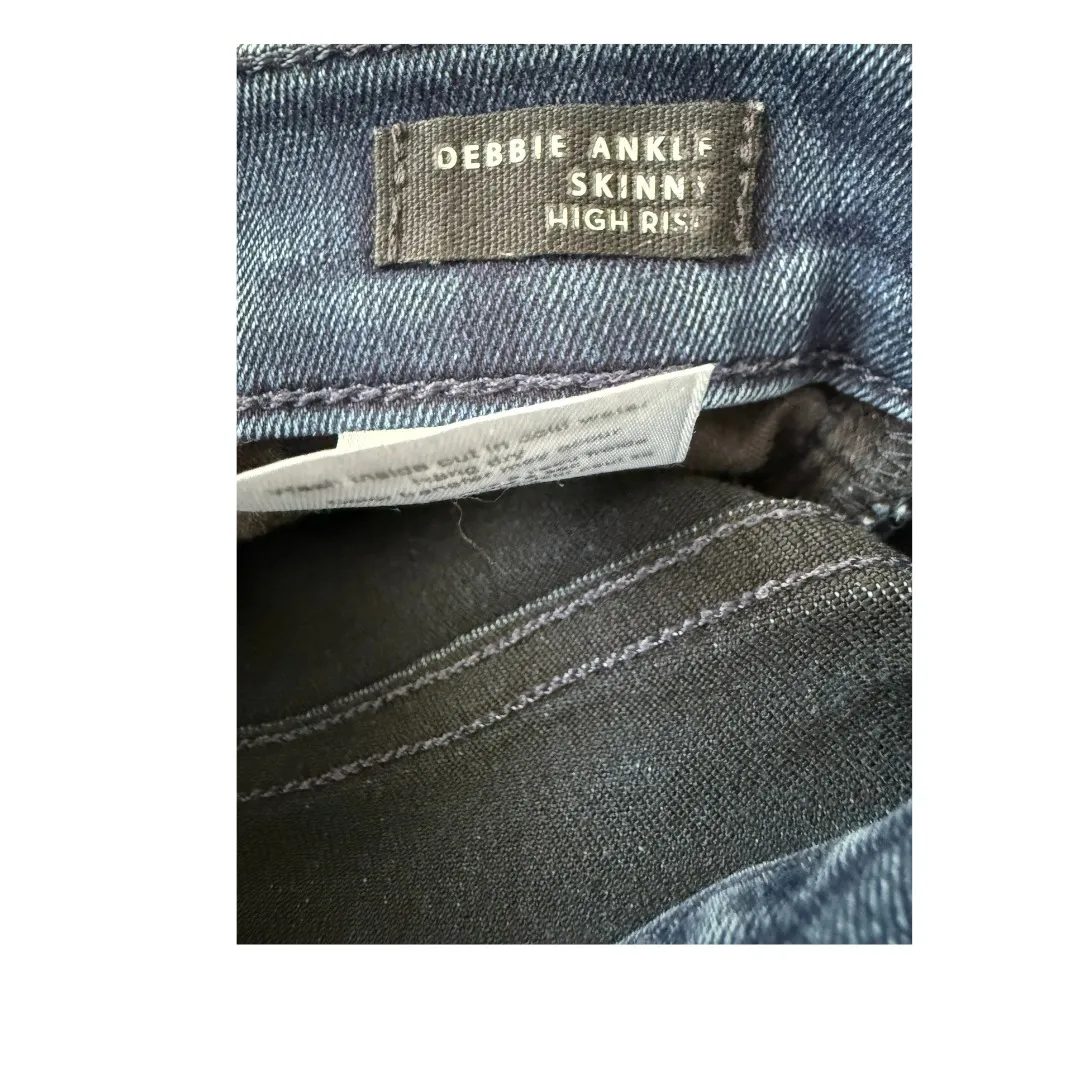 Veronica Beard Jeans Womens 28 Debbie Ankle Skinny High Rise Bright Blue Stretch - Image 7