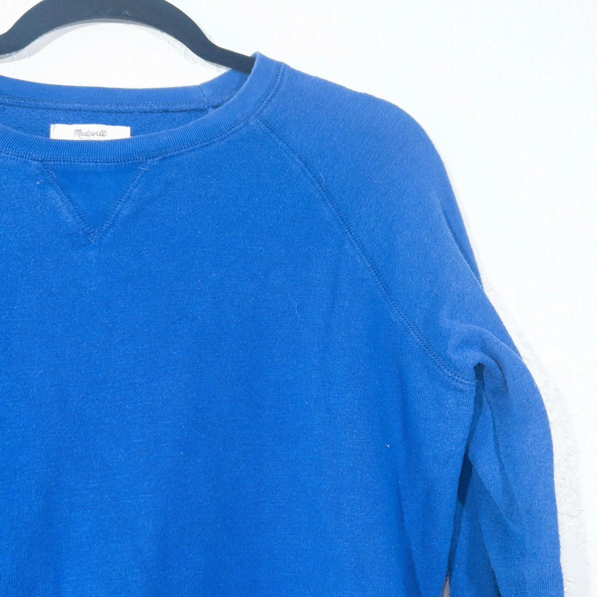 Madewell Alpha Blue Throwback Sweater Size Medium - Image 4