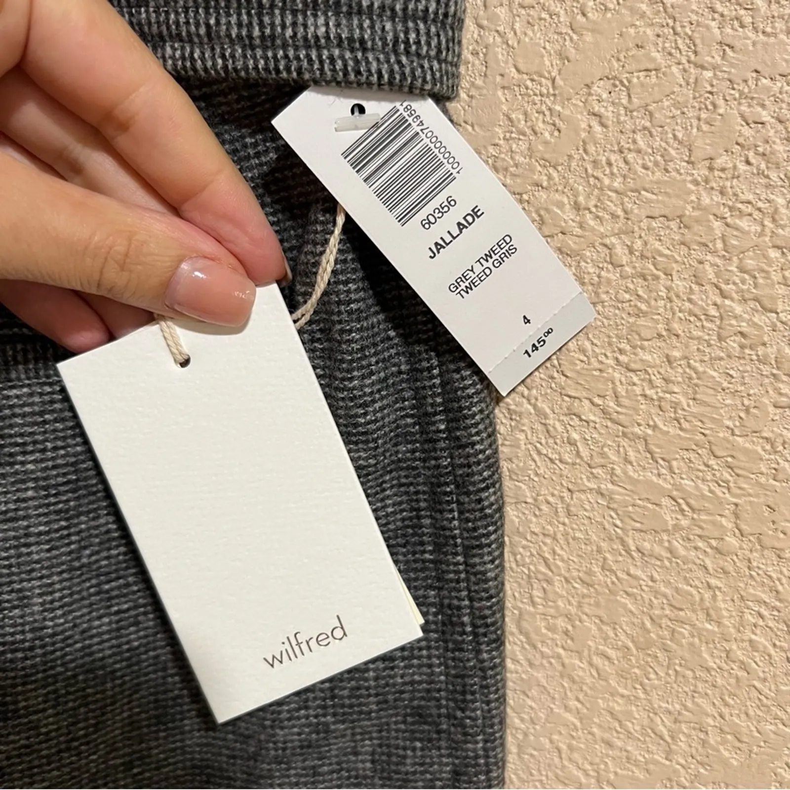 Wilfred | Aritzia Jallade gray tweed high rise pants NEW 4 - Image 7