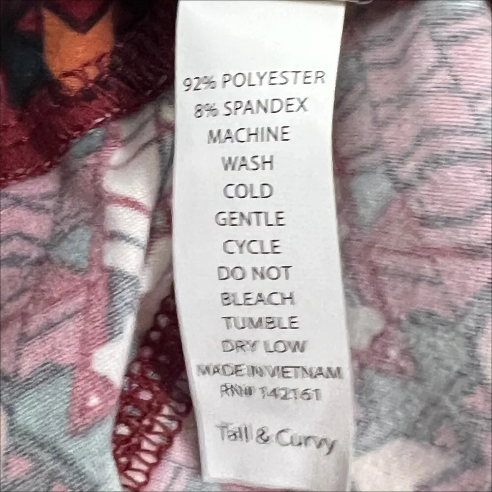 Lularoe Buttery Soft Leggings Size TC Tall & Curvy Geometric Tribal Print - Image 4