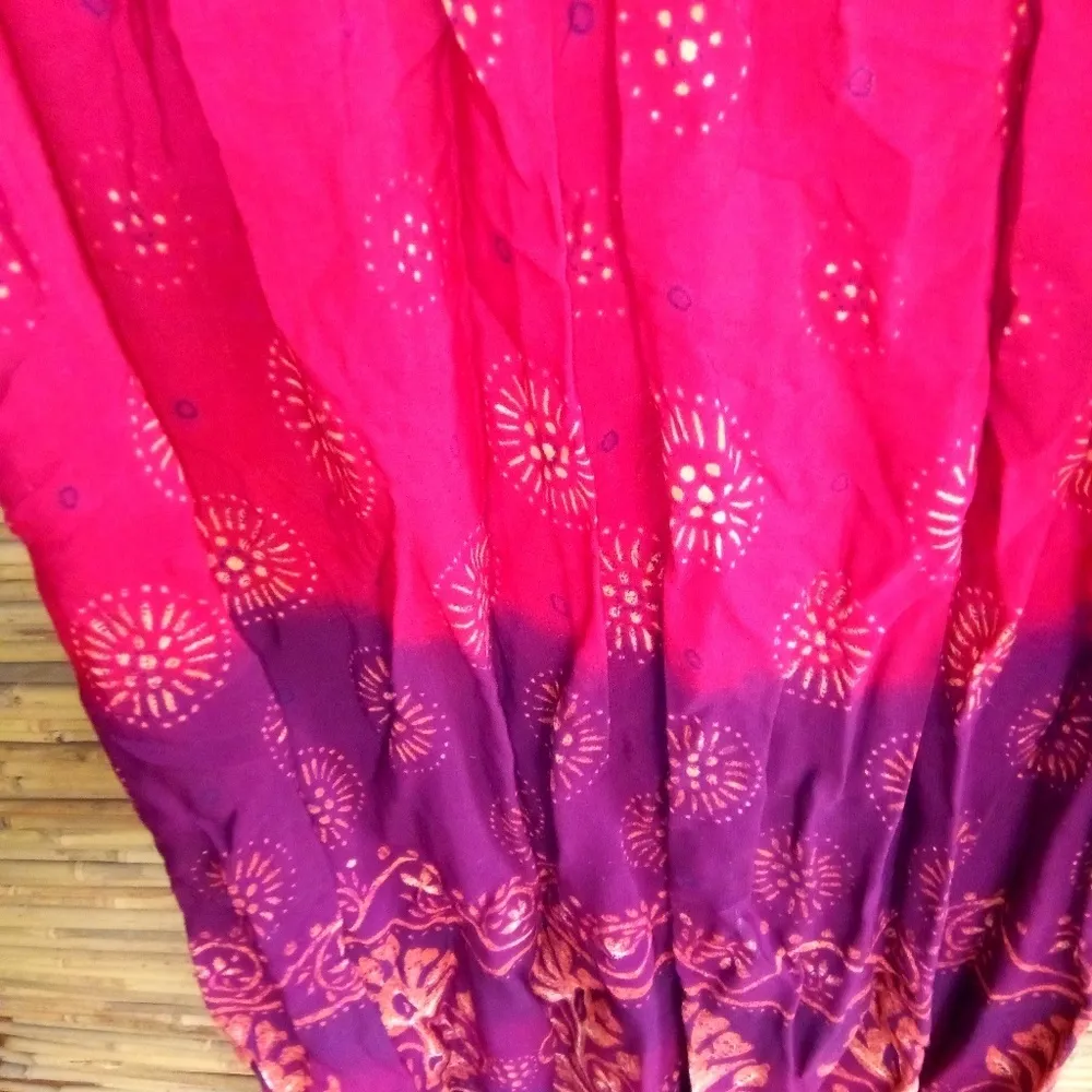 Positive Attitude 10 Wine Sun Long Dress Pink - Image 4