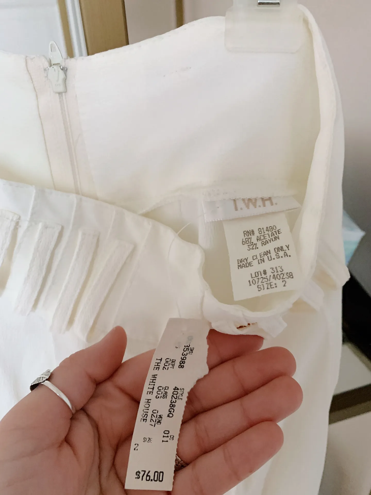 Vintage White Wide Legged Pants  - Image 6