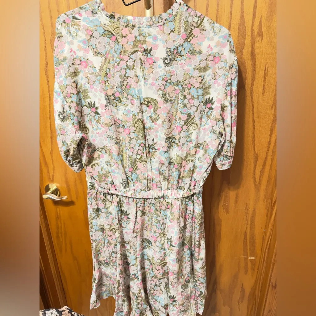 Zadig & Voltaire Remove Soft Yoko Flower Dress WWDR01228500X05 size Large NWT - Image 13