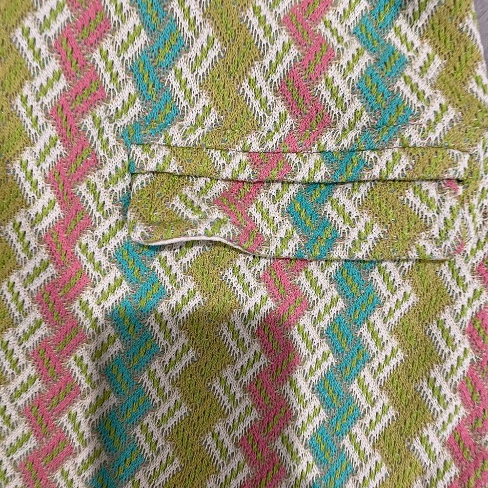 Anthropologie Aldo Martins Women‎ 12 Chevron Blazer Jacket Bamboo Spain Designer - Image 8