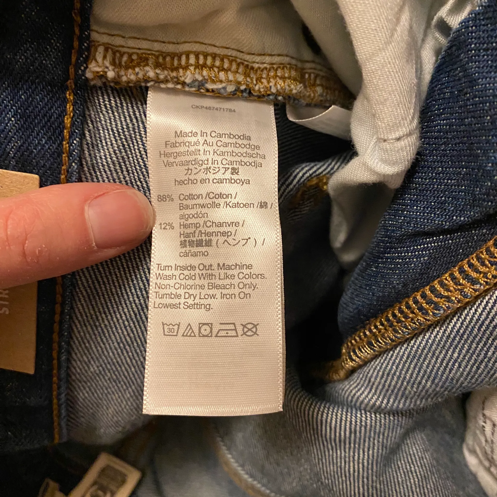 ‼️ Baggy Straight Jeans in Dark Worn Indigo Wash‼️ - Image 12