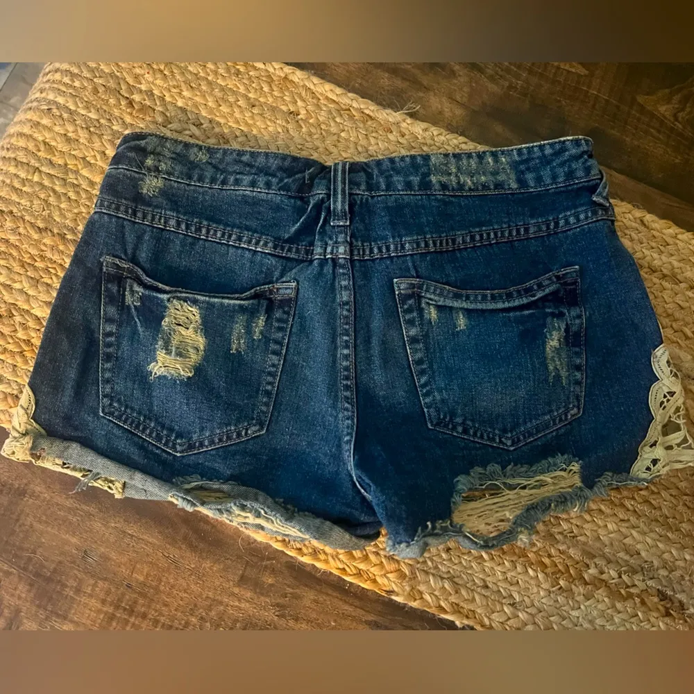 Free People Lacey Denim Cutoff Shorts - Image 2