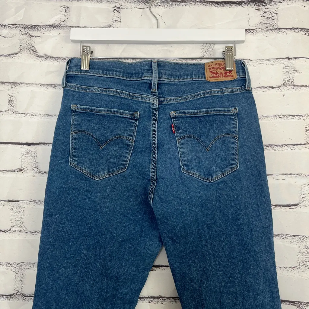 Levi’s 720 Super Skinny Jeans Dark Wash Distressed High Rise Women’s 31x30 Y2K - Image 9