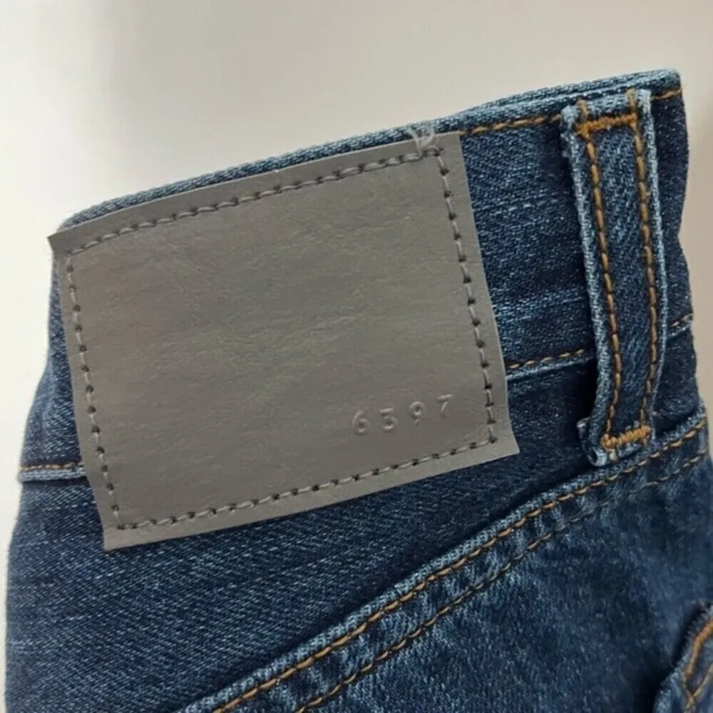 6397 New Skater Jeans Dark Blue Women’s Size 23 High Rise Organic Cotton Crop - Image 11